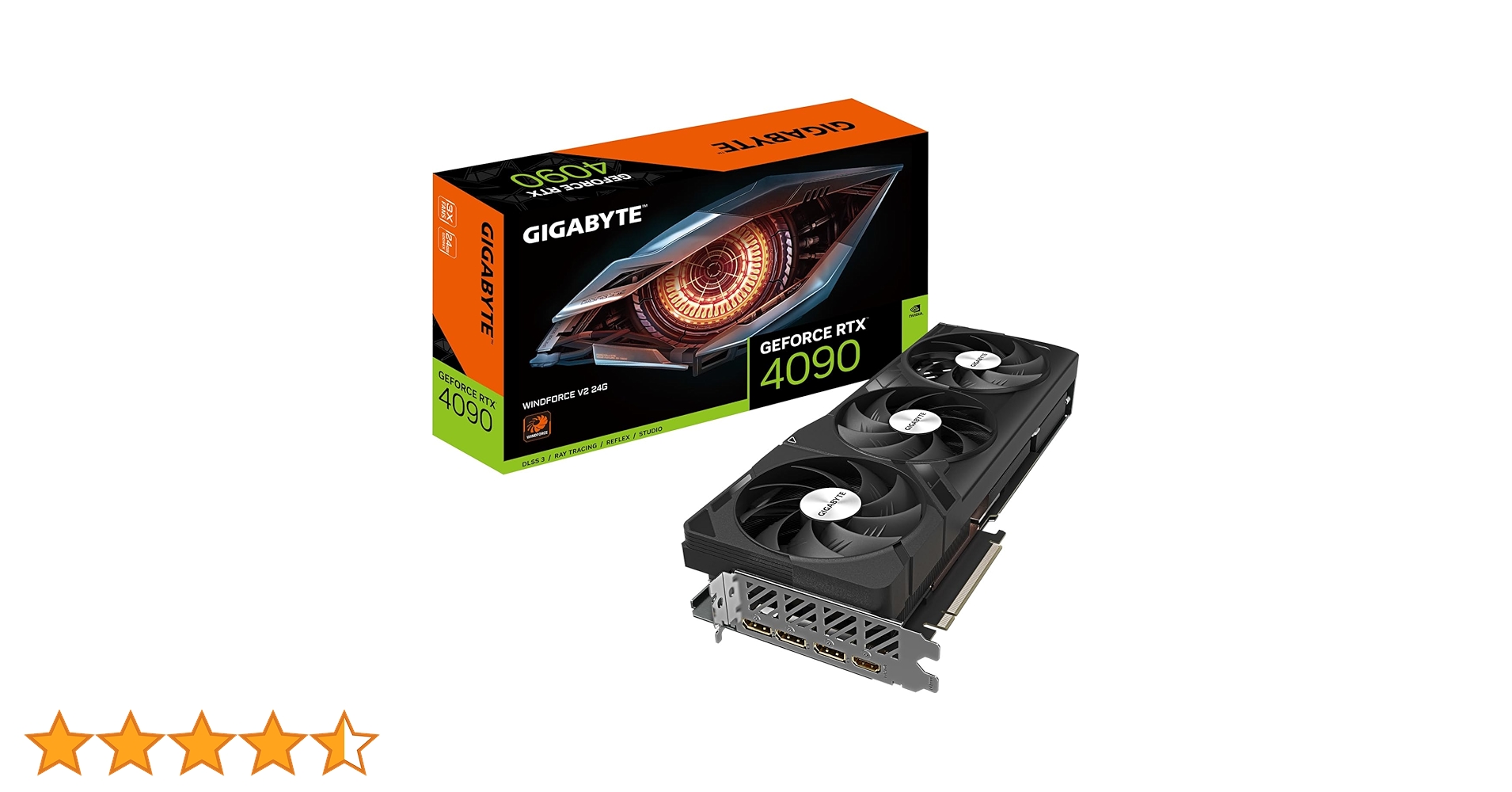 【2025/5月新品】GIGABYTE RTX4090 WINDFORCE V2 GIGABYTE GeForce RTX 4090 WINDFORCE V2 24GB Graphics Card - 24GB